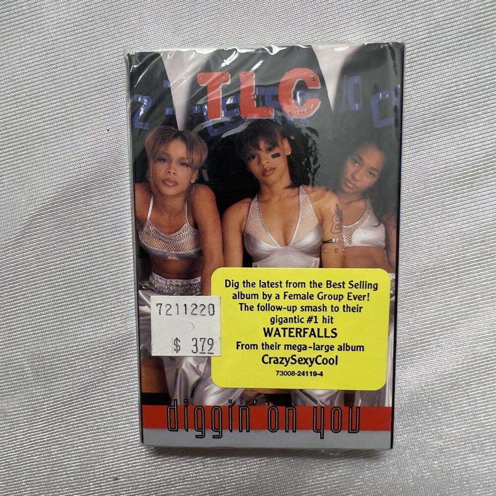 TLC Diggin On You Cassette Single Sealed 24119-4 Hype Sticker 1995